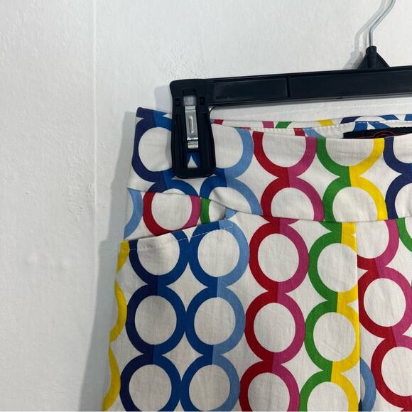 Krazy Larry Pull-On Rainbow Circle Golf Performance Active Shorts Size 6 - Picture 3 of 11